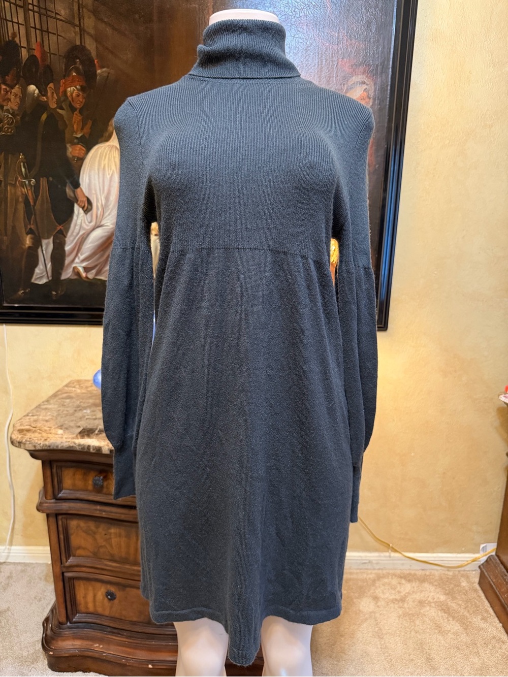 Y2K Forever 21 Black Turtleneck Sweater Dress